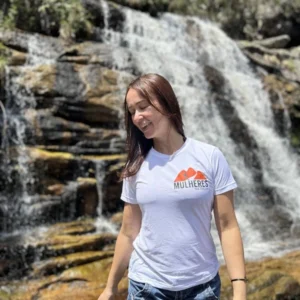 Camisa Manga Curta Dry Run UV Feminina Branca