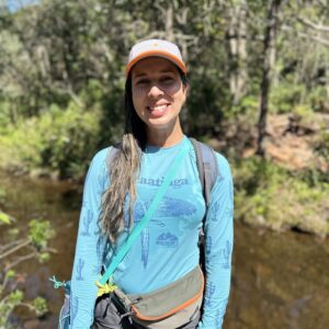 Camisa Manga Longa Dry Run UV Feminina Azul